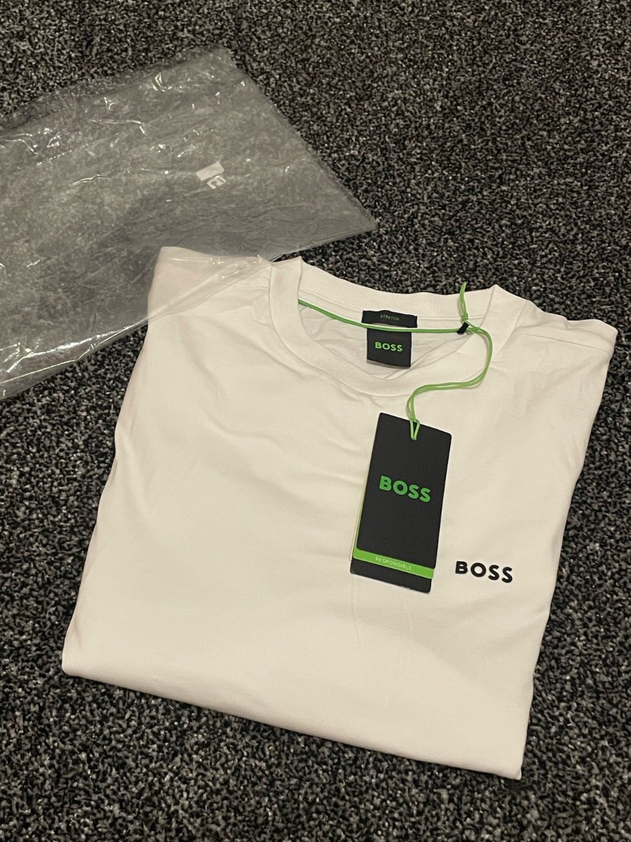 Hugo boss mens white tshirt size M