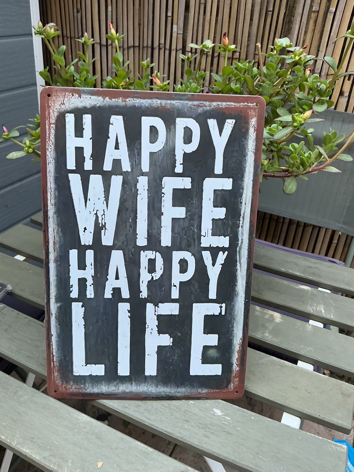 Happy Wife Sign