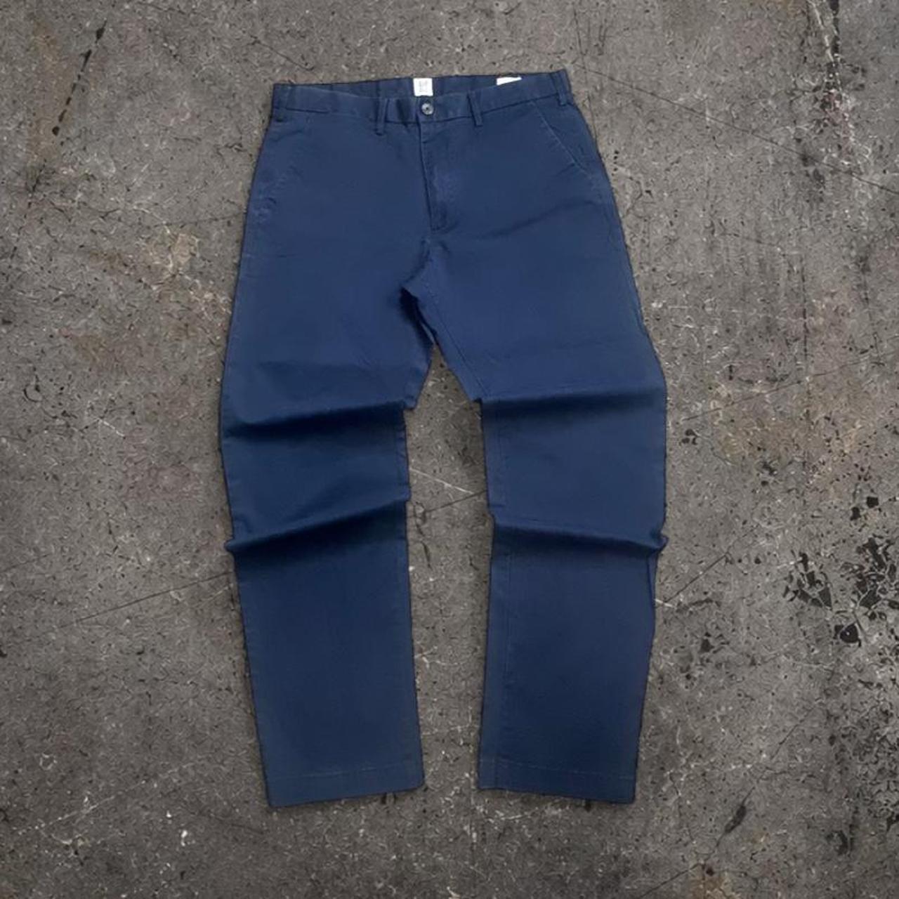 Gap Navy Blue Slim Chino Trousers Mens W36 L32