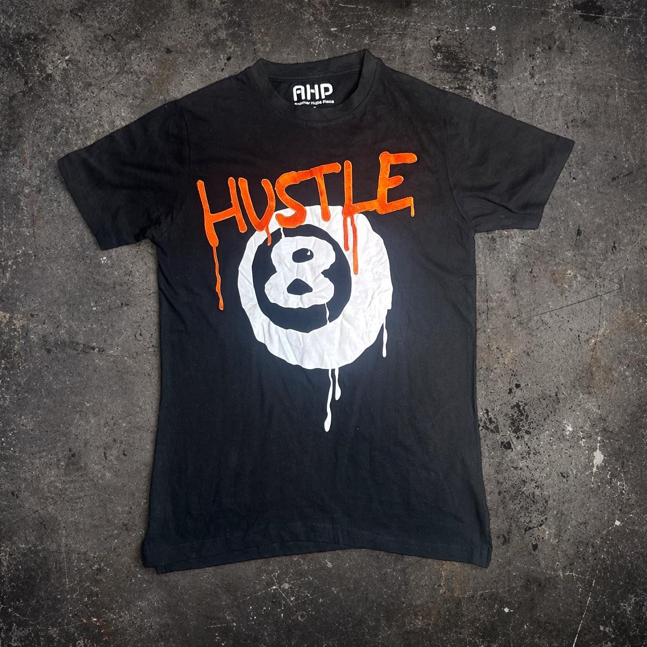 AHP Another Hype Place Hustle 8 Ball Graphic Tee Black Size S