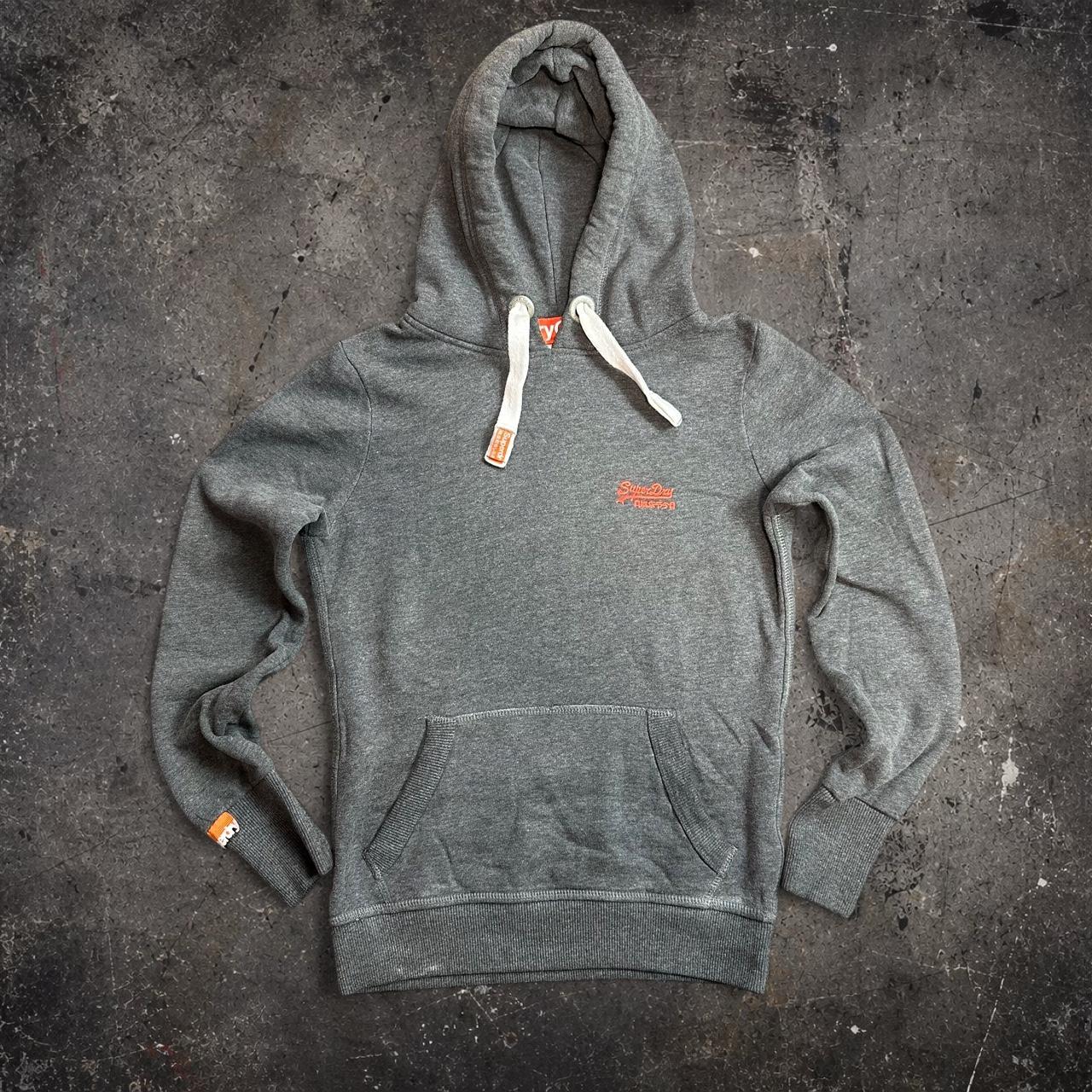 Superdry Orange Label Hoodie Dark Grey Marl XS