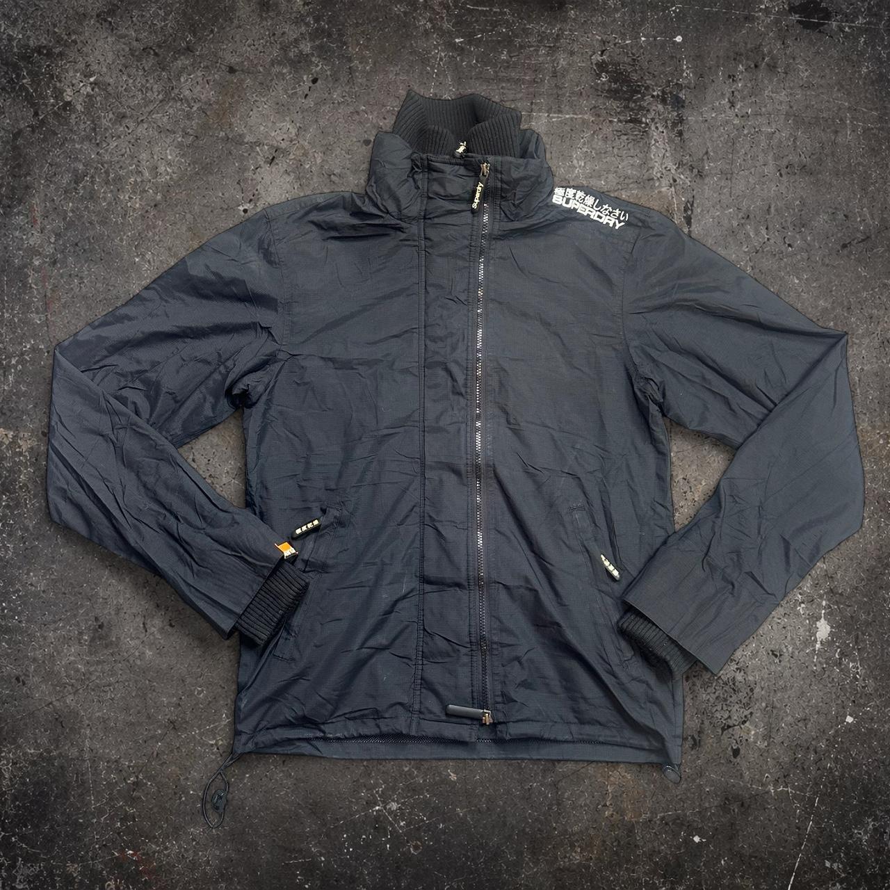 Vintage Superdry Double Black Label Windcheater Jacket – Size L