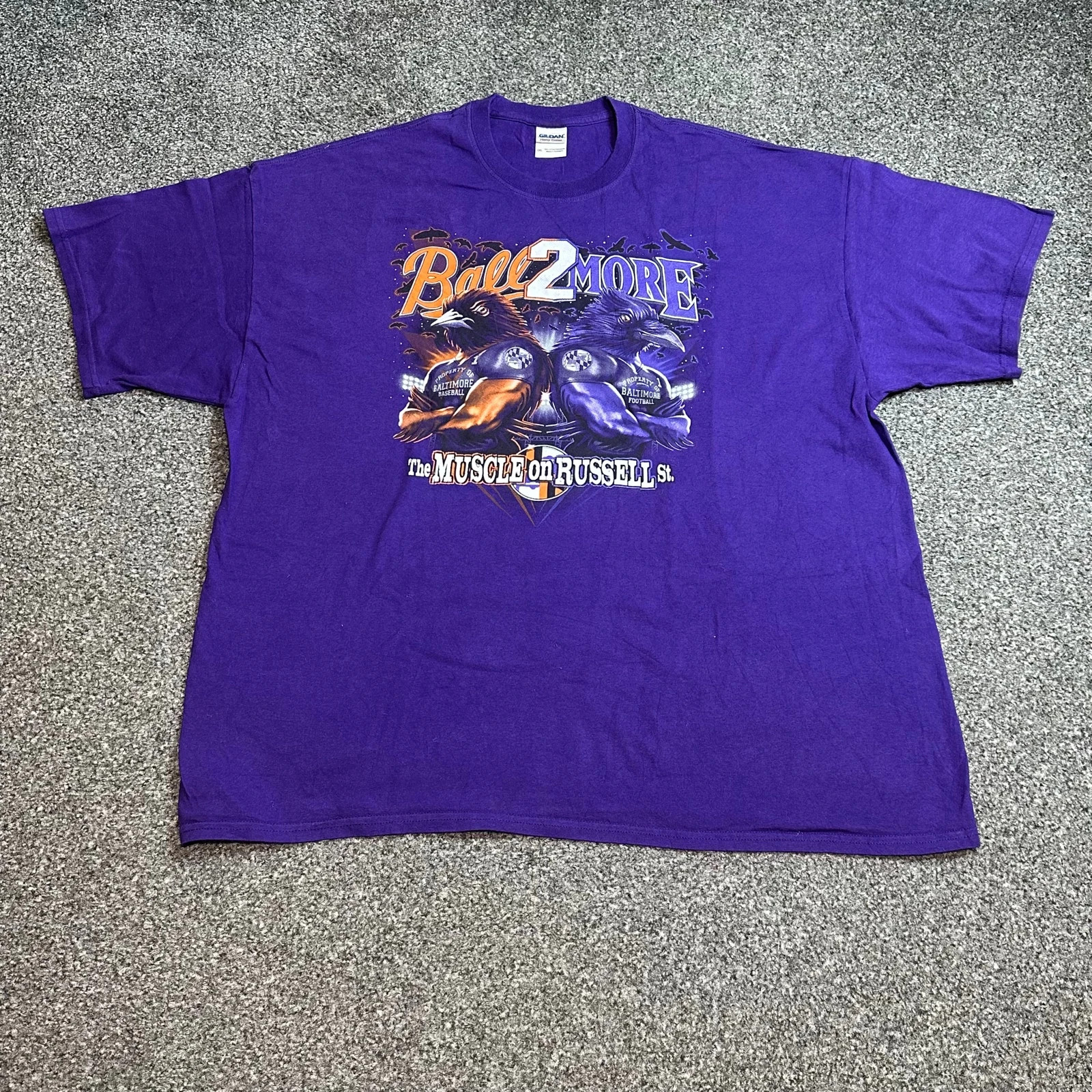 Vintage Baltimore Ravens NFL Purple Graphic T-Shirt Y2K 2000s