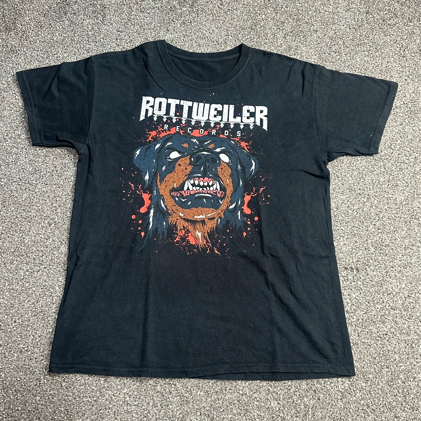 Rottweiler Records Black Graphic Tee | Streetwear Merch