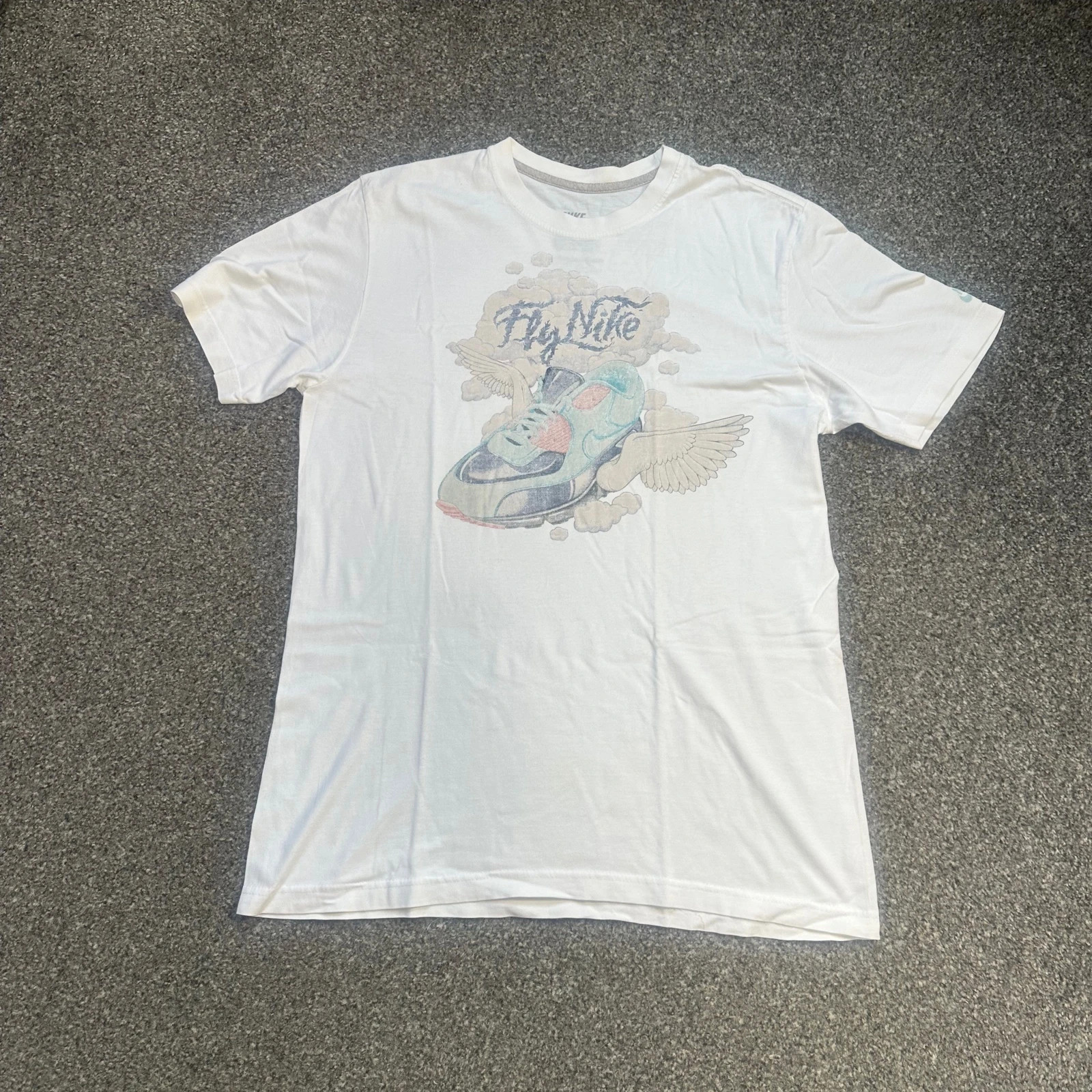 Nike 'Fly Nike' Geisha Graphic Tee White Vintage Streetwear