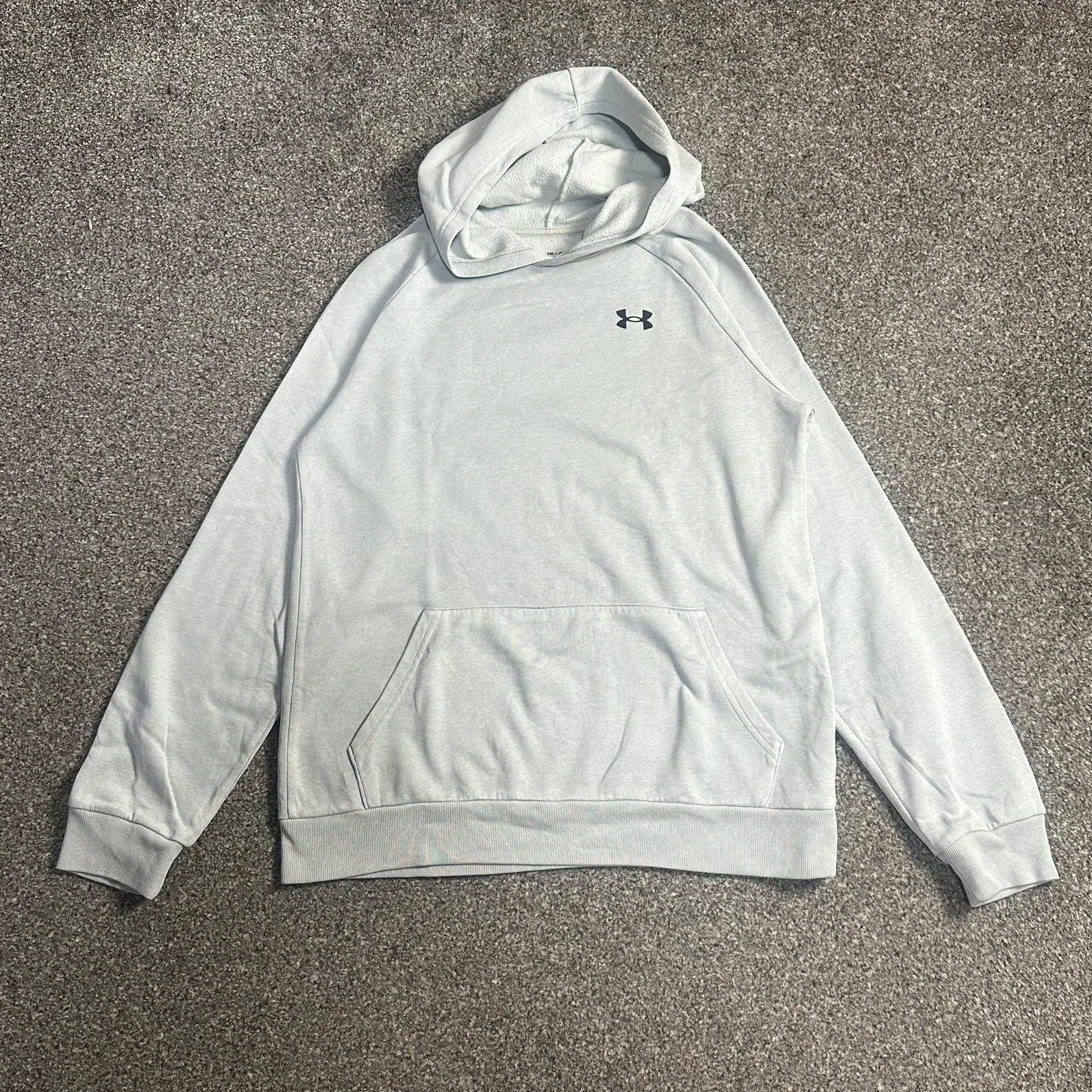 Under Armour Grey Pullover Hoodie | Kangaroo Pocket | UA Logo