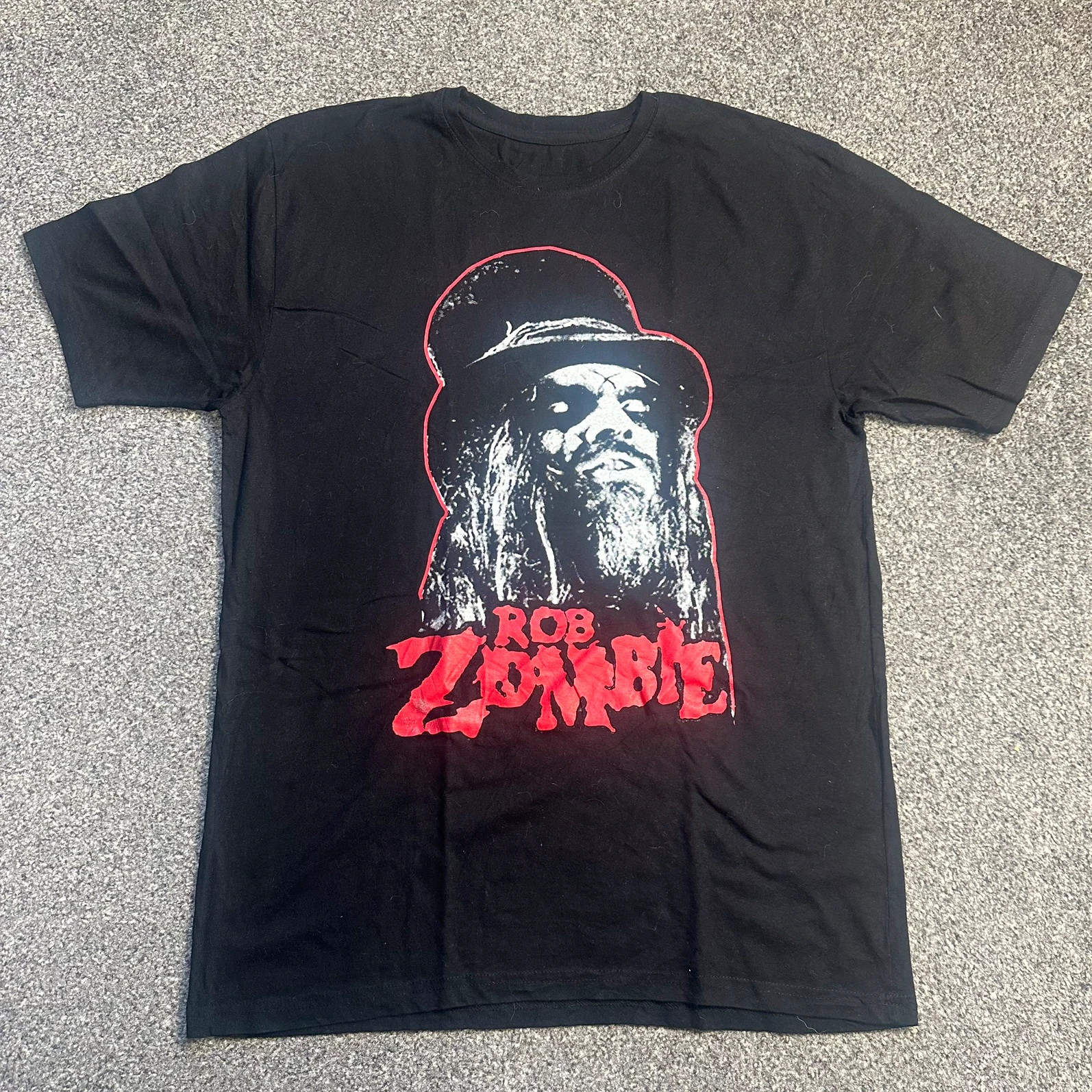 Rob Zombie Band Tee Black Graphic T-Shirt Metal Music Merch