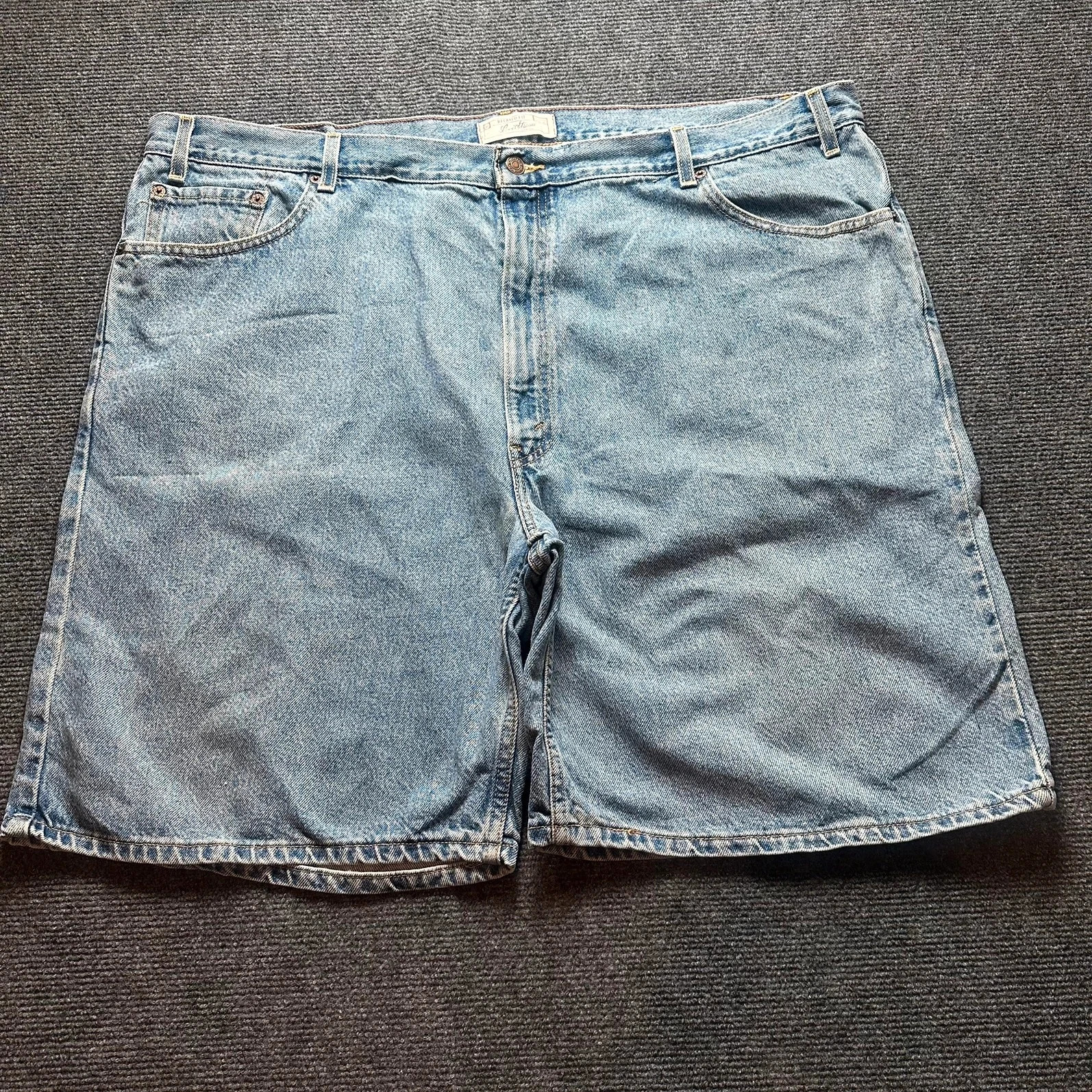 Levi Strauss & Co Light Wash Denim Shorts Baggy Fit Big & Tall