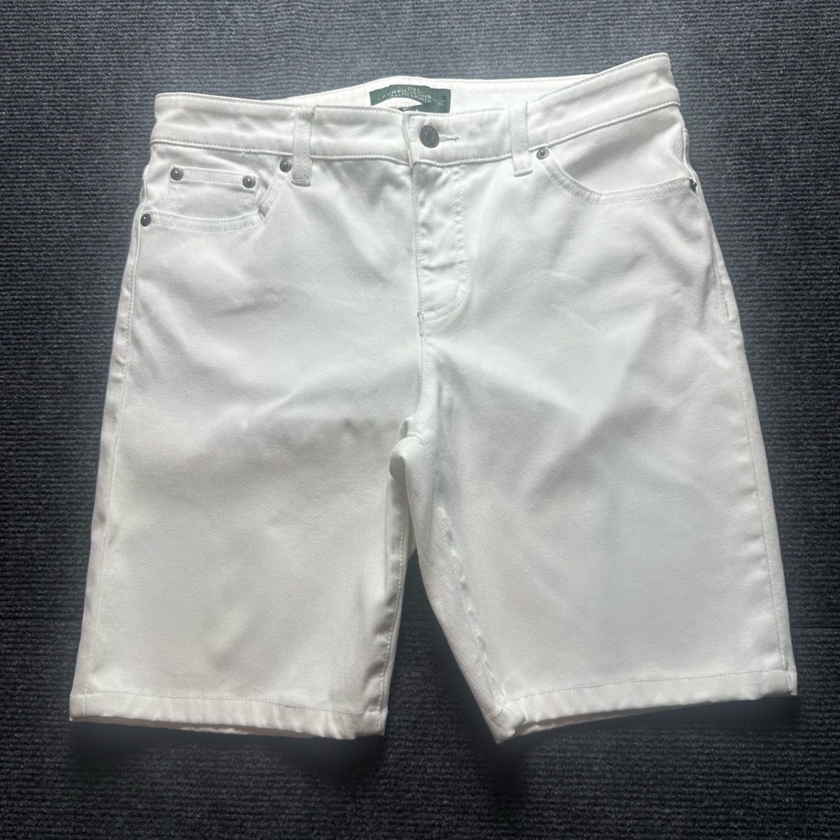 Lauren Jeans Co Ralph Lauren White Denim Shorts Summer Classic