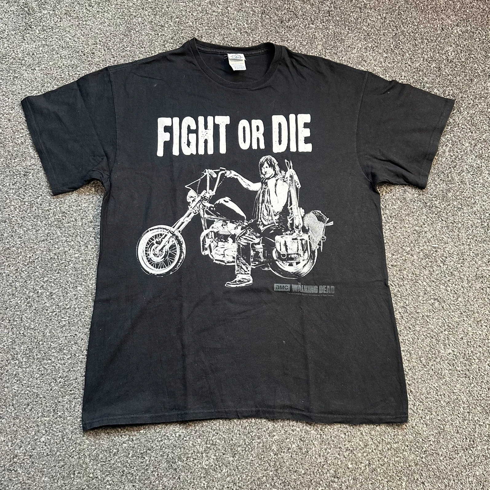 The Walking Dead 'Fight or Die' Daryl Dixon Graphic T-Shirt Black