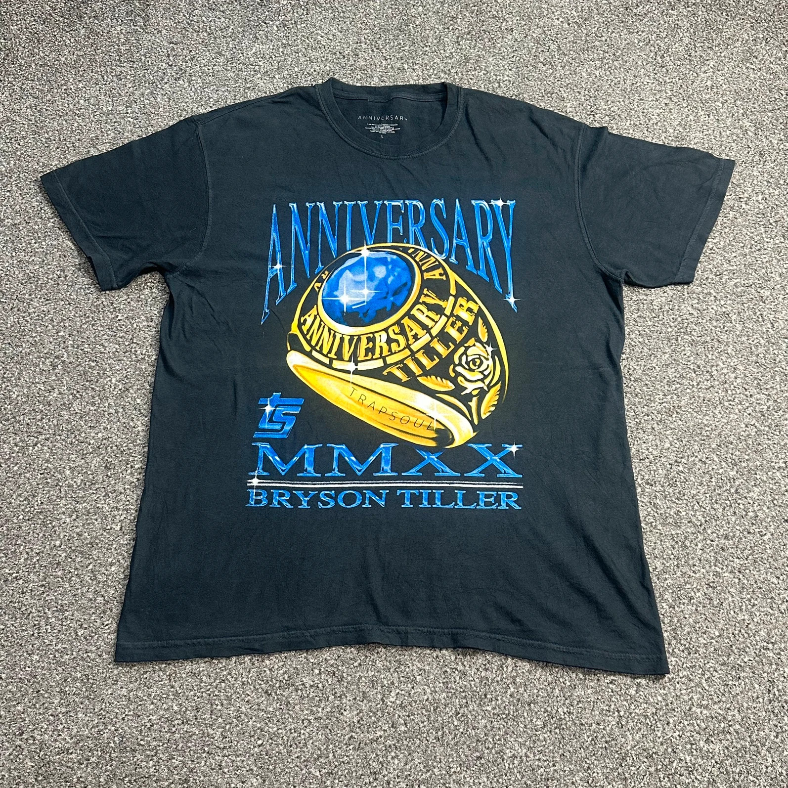 Bryson Tiller Trapsoul Anniversary MMXX Graphic Tee Black