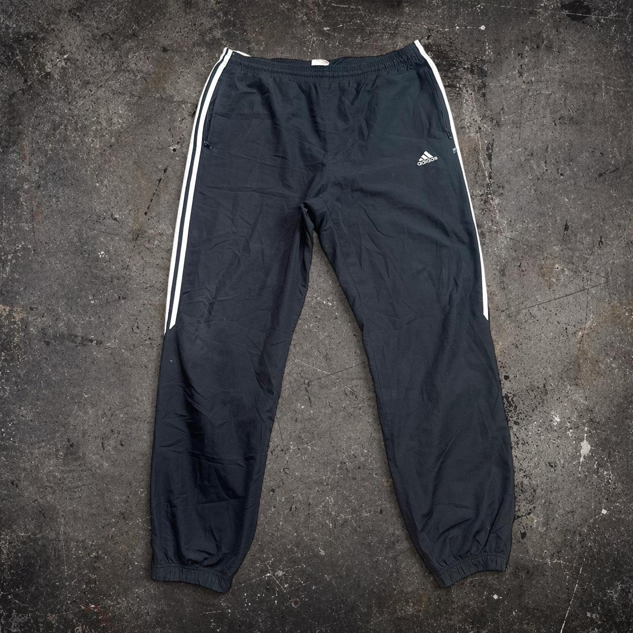 Adidas 3-Stripe Black Woven Track Pants XL