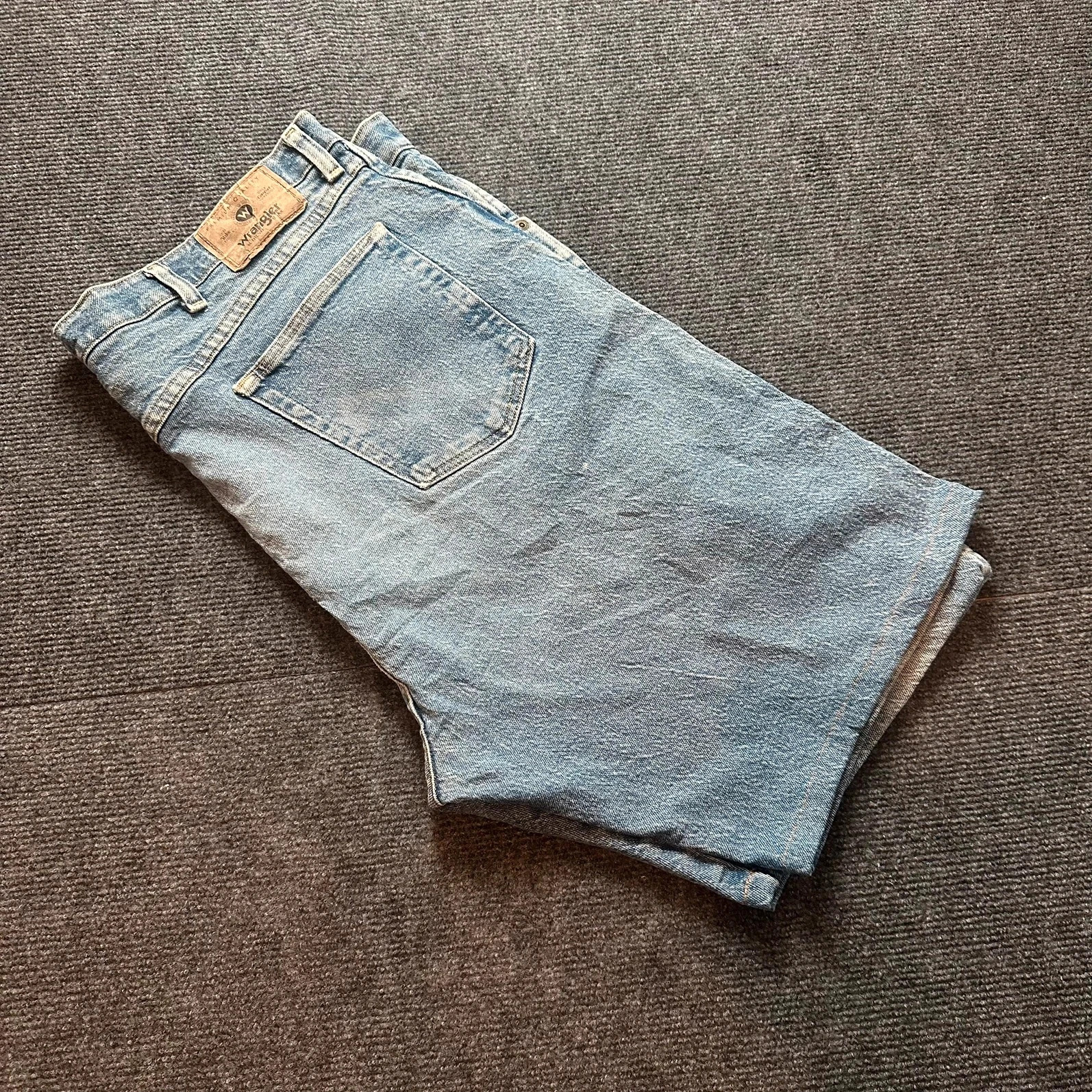 Wrangler Vintage Denim Shorts Light Wash 90s Jean Shorts