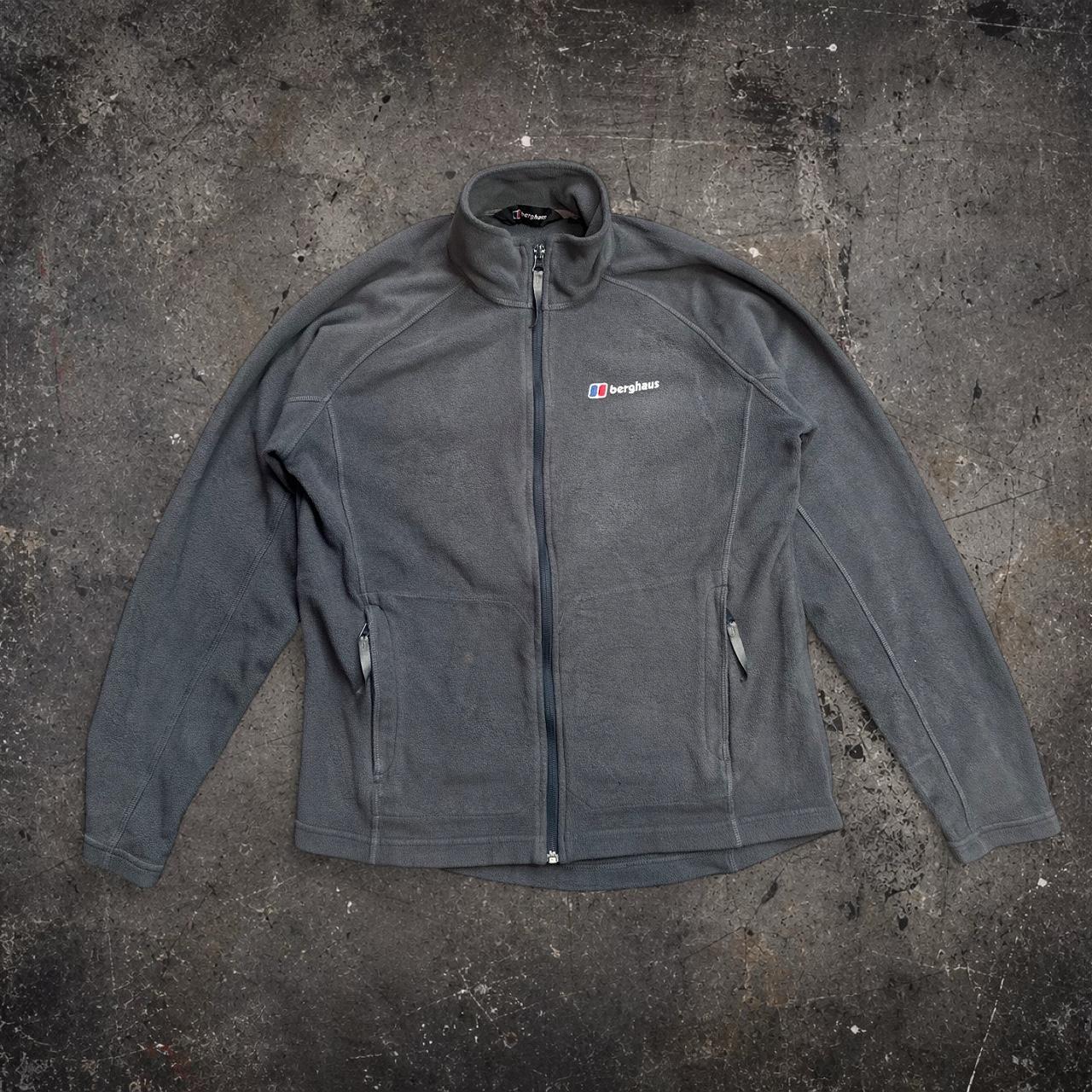 Berghaus Full Zip Fleece Jacket Charcoal Grey Size S