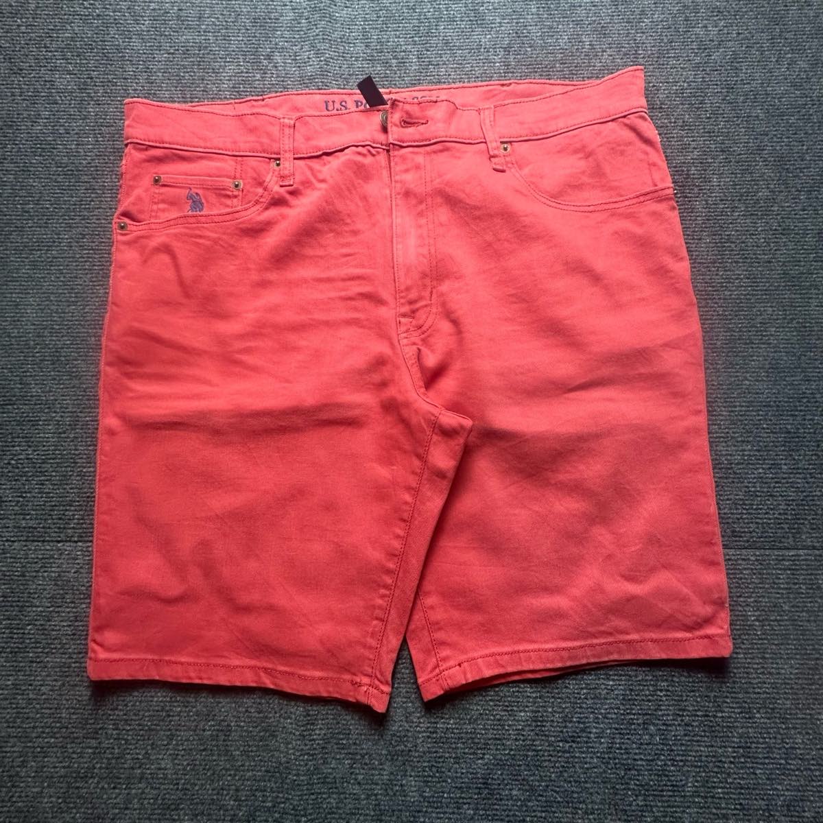 U.S. Polo Assn. Coral Red Chino Shorts | Summer Preppy