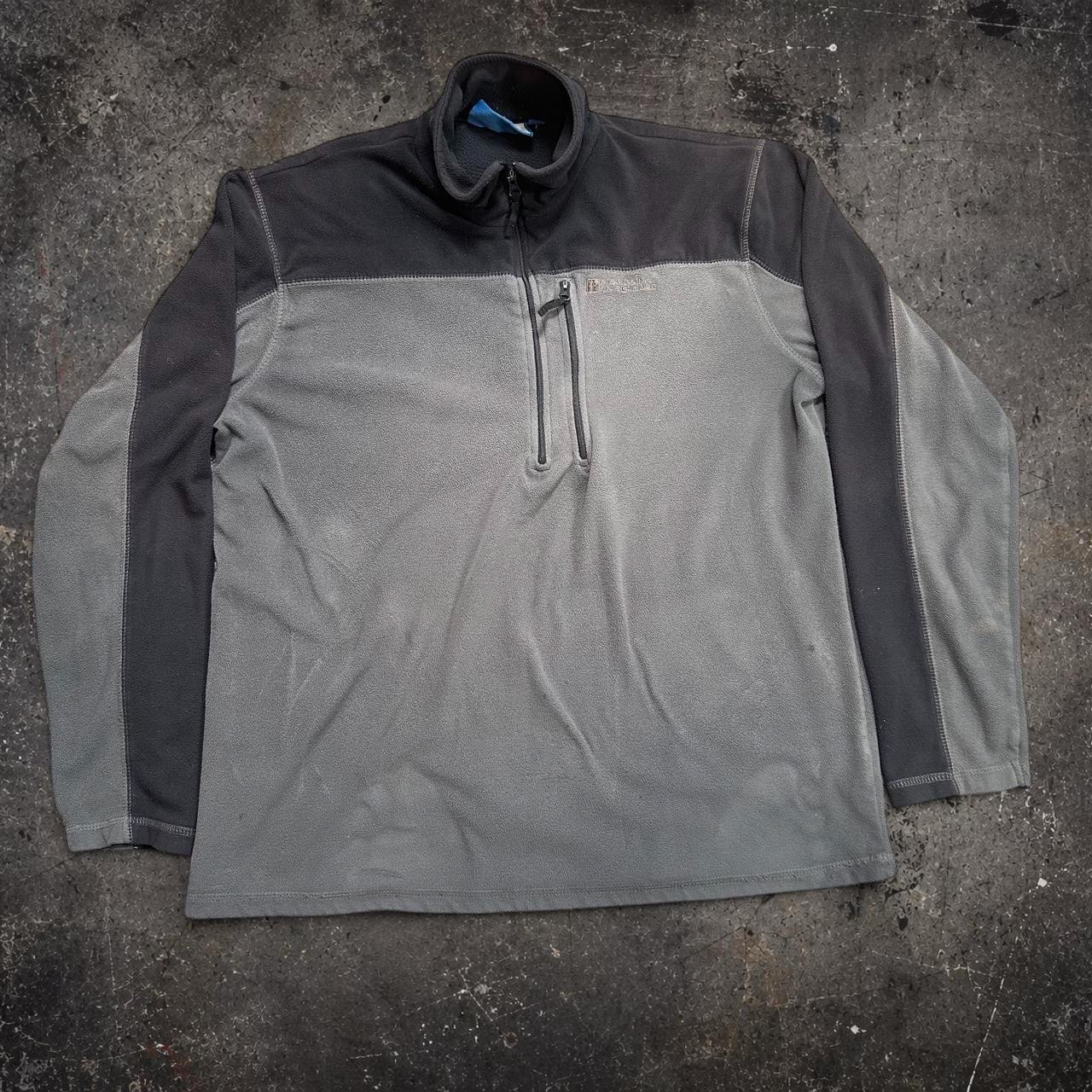 Mountain Warehouse Half Zip Fleece Grey Black Men's L
