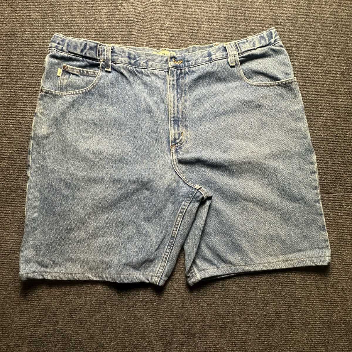 L.L.Bean Light Wash Denim Shorts Vintage 90s Mens | Big & Tall |