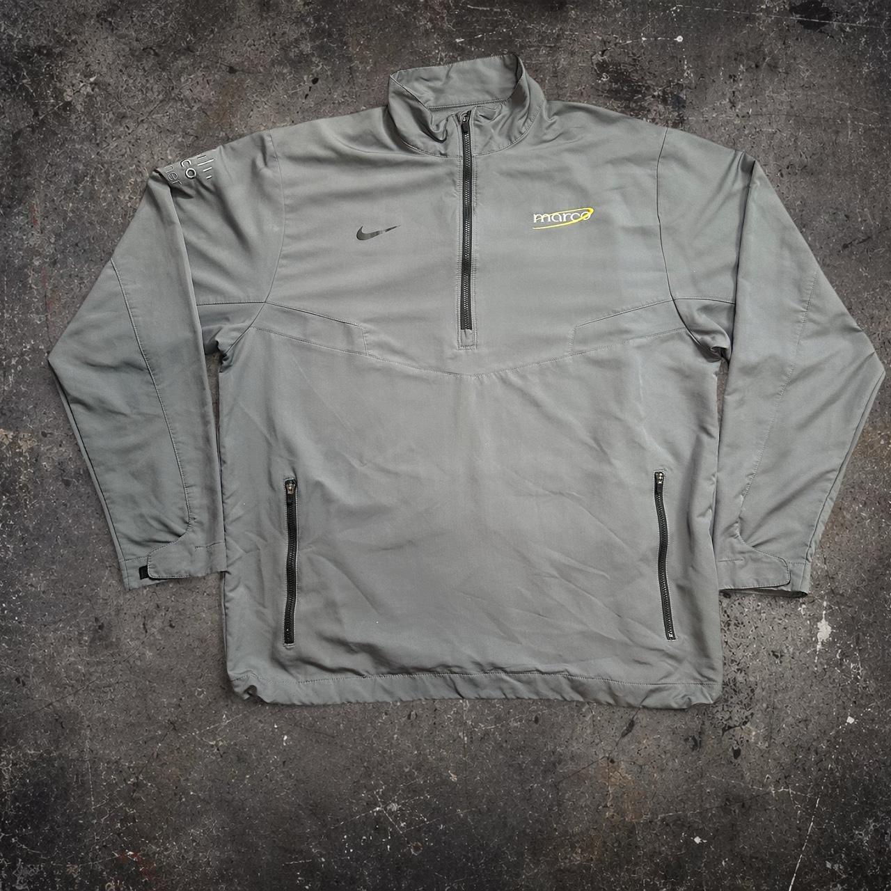Nike Grey Quarter Zip Pullover Jacket Mens Large Sportswear