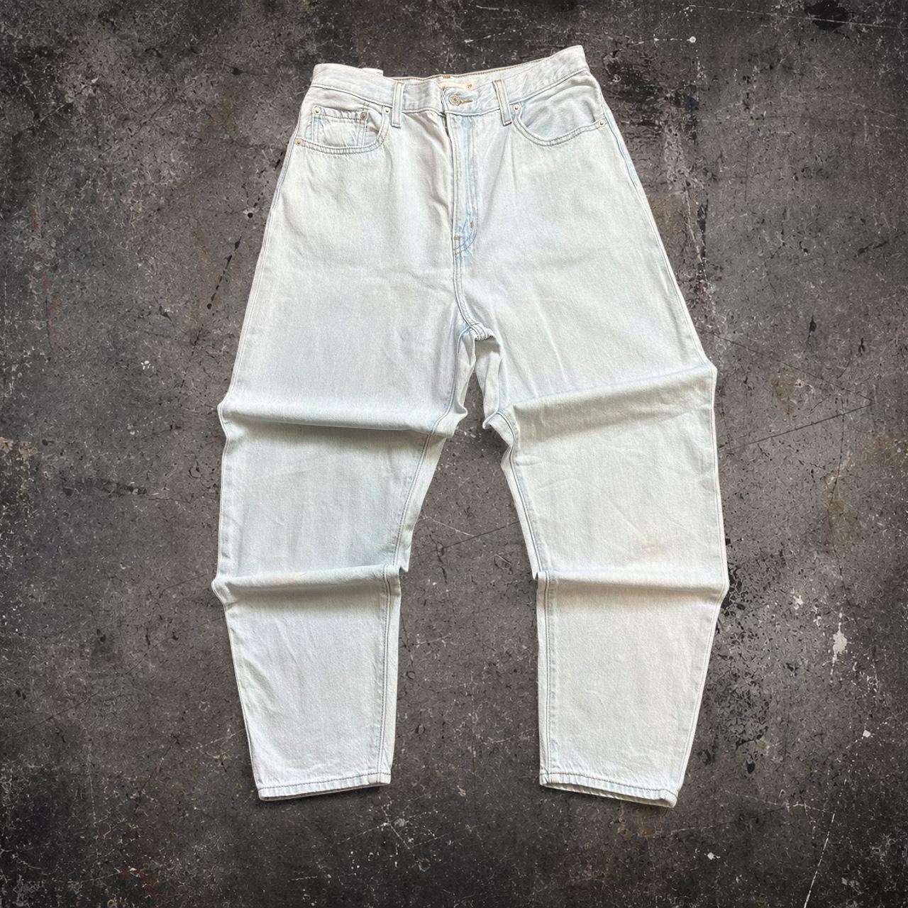 Levi's High Loose Taper Jeans Ice Wash Light Blue Vintage | W29 L29