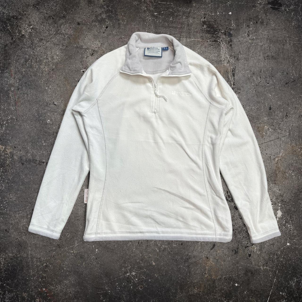Mountain Warehouse White Quarter Zip Fleece Women's UK 8