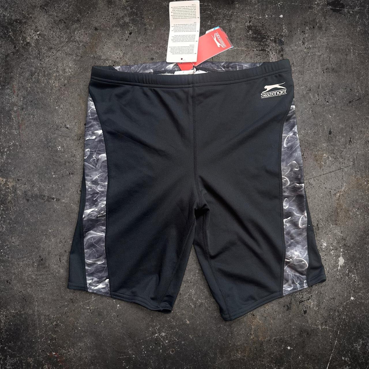 Slazenger Men's Swimming Jammers Black Grey New With Tags