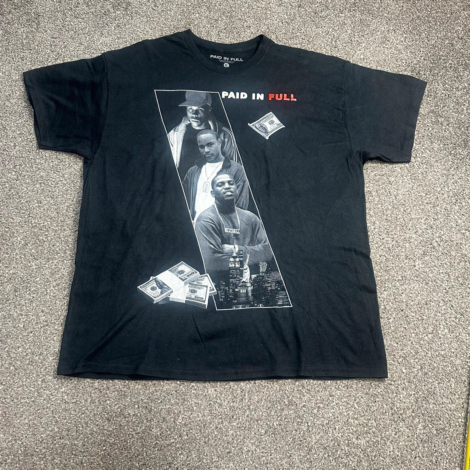 Paid in Full Graphic Tee Black Hip-Hop Movie Streetwear