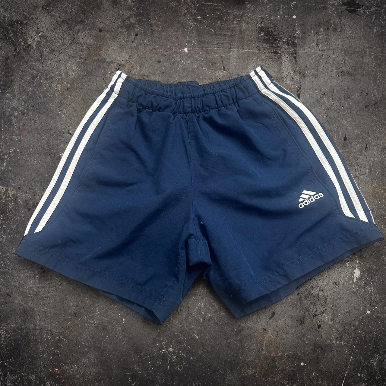 Adidas 3-Stripe Navy Sports Shorts – Size S