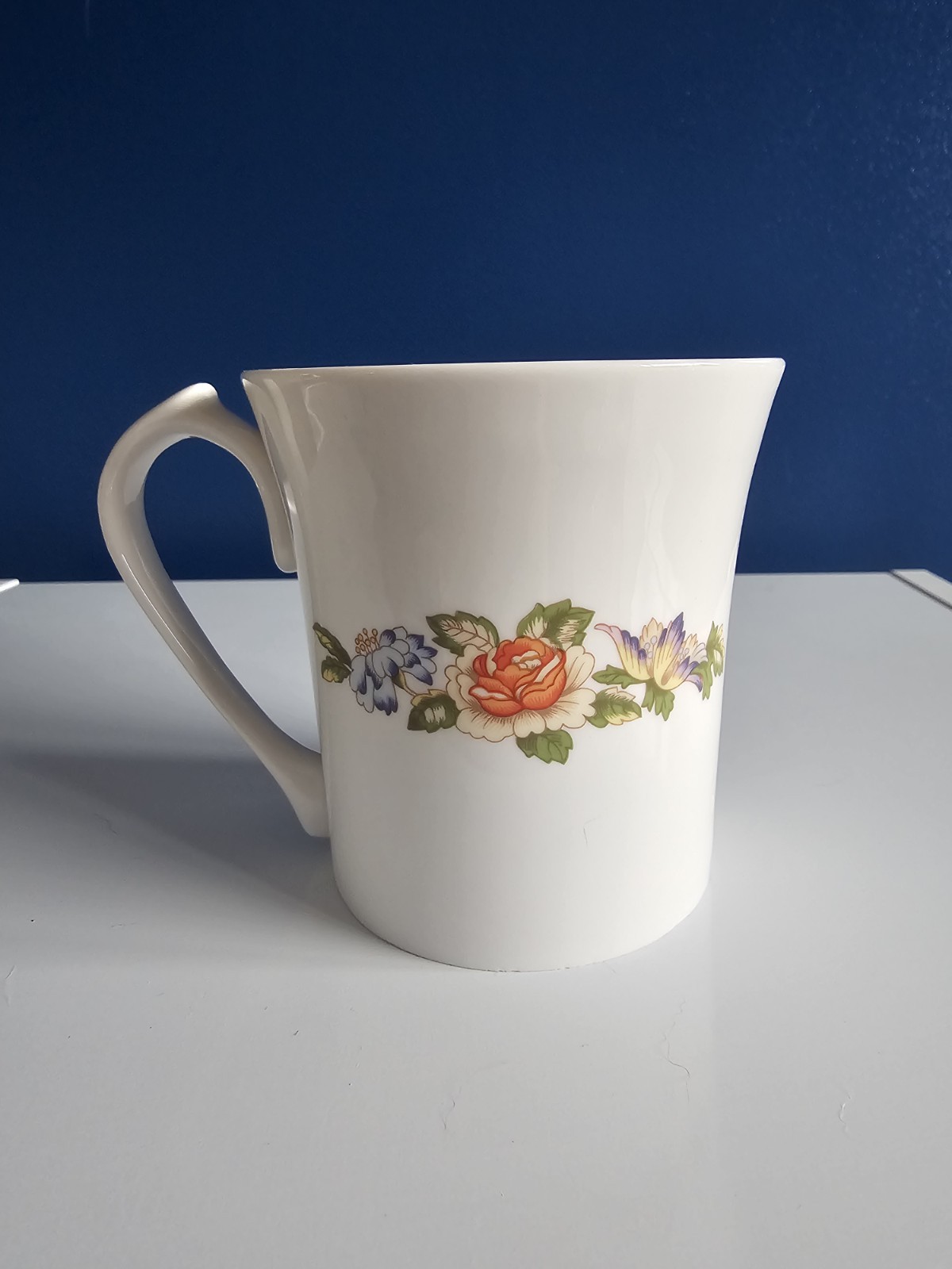 Vintage Aynsley Fine Bone China Floral Mug Cottagecore Butterfly Tea Cup