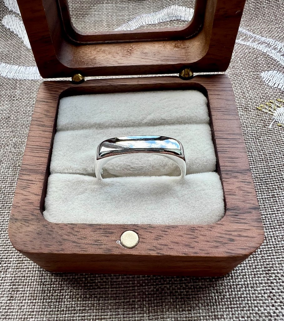 Silver 925 Square Ring size R1/3