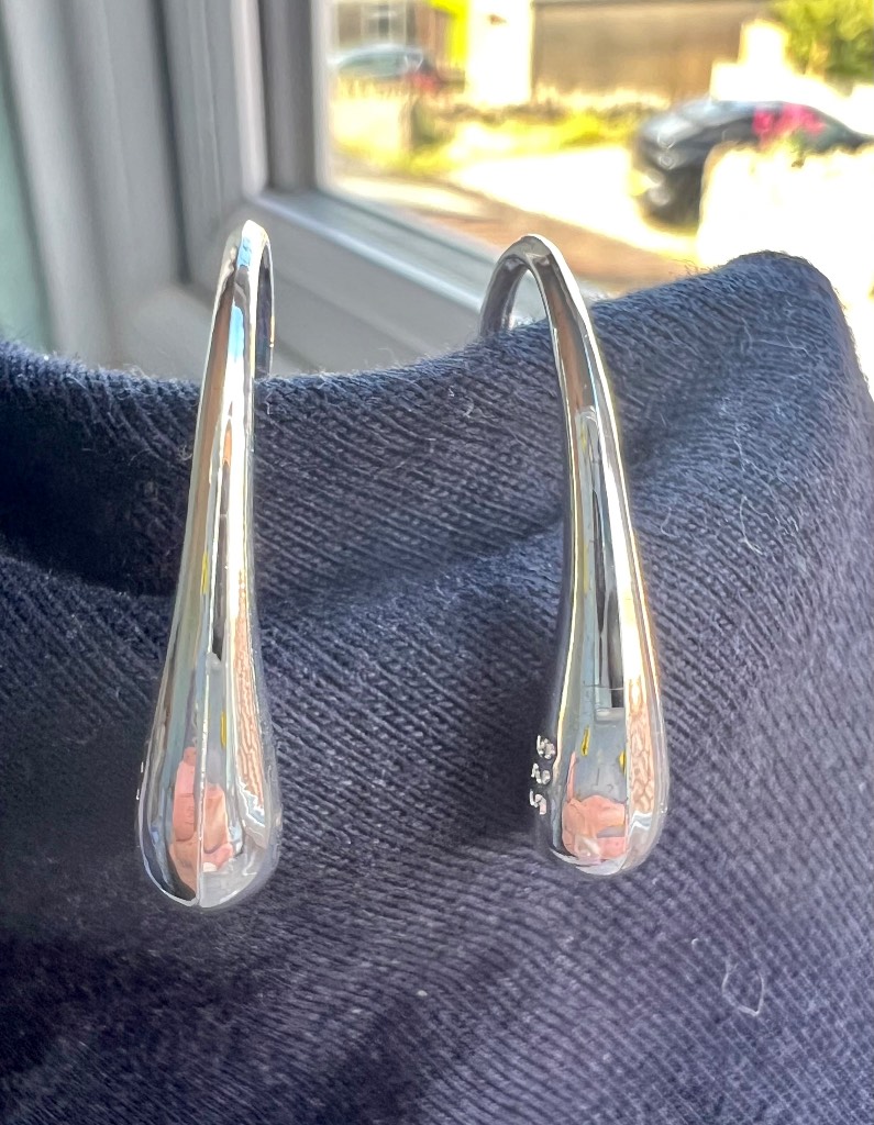 925 Silver Teardrop Earrings