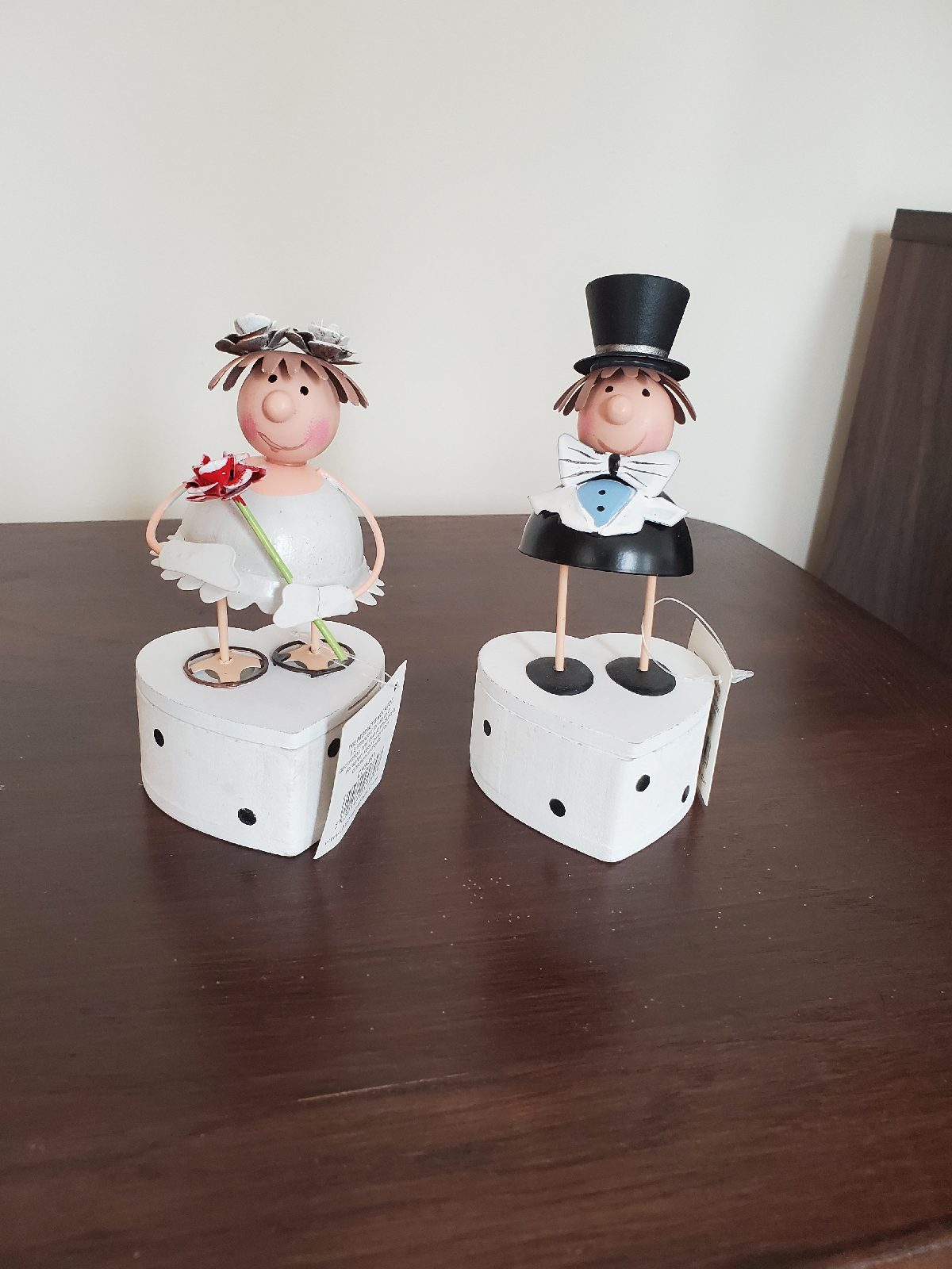 Bride and Groom Trinket Boxes