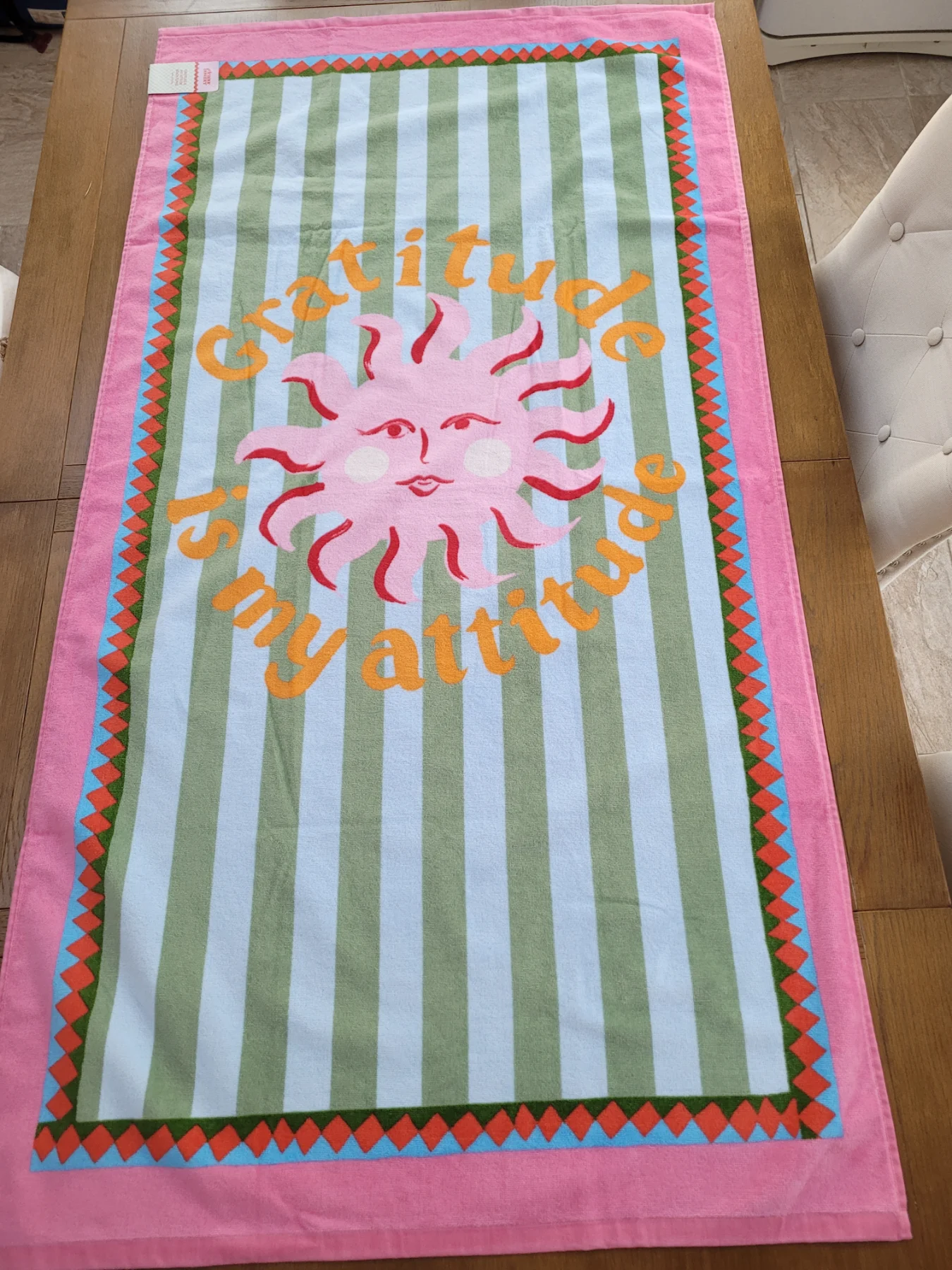 Gratitude is My Attitude Beach Towel