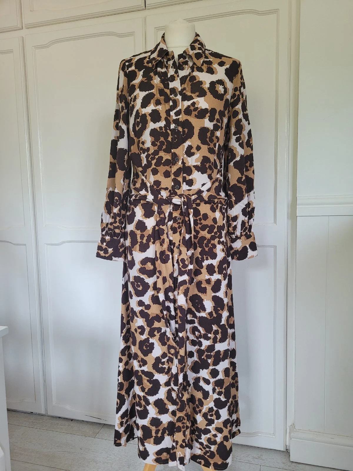 Leopard Print Dress M & S SIze Uk 10