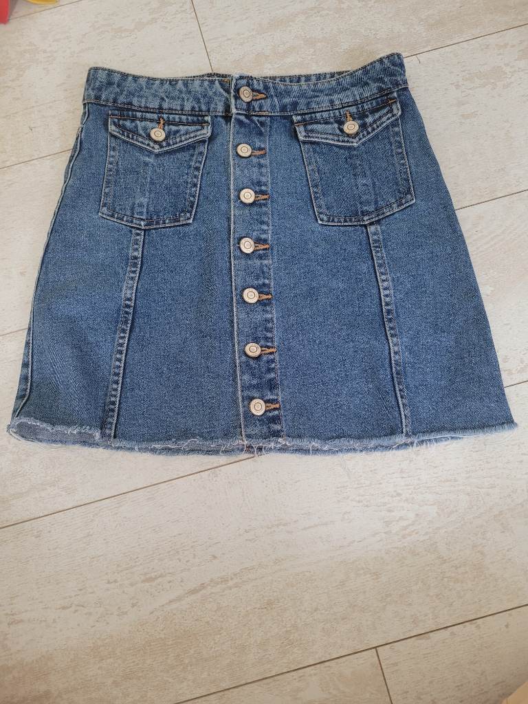 Zara Denim Mini Skirt Size eur Small