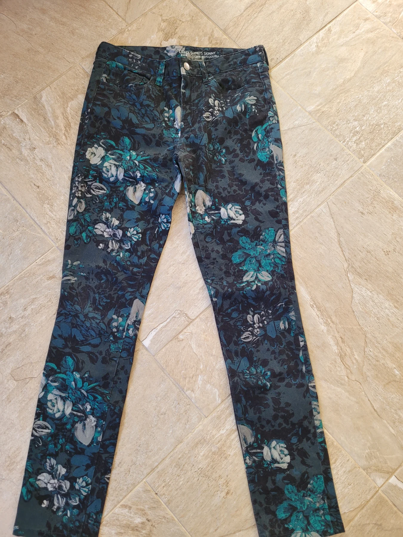 Floral GAP 00's Trousers Size UK 8R