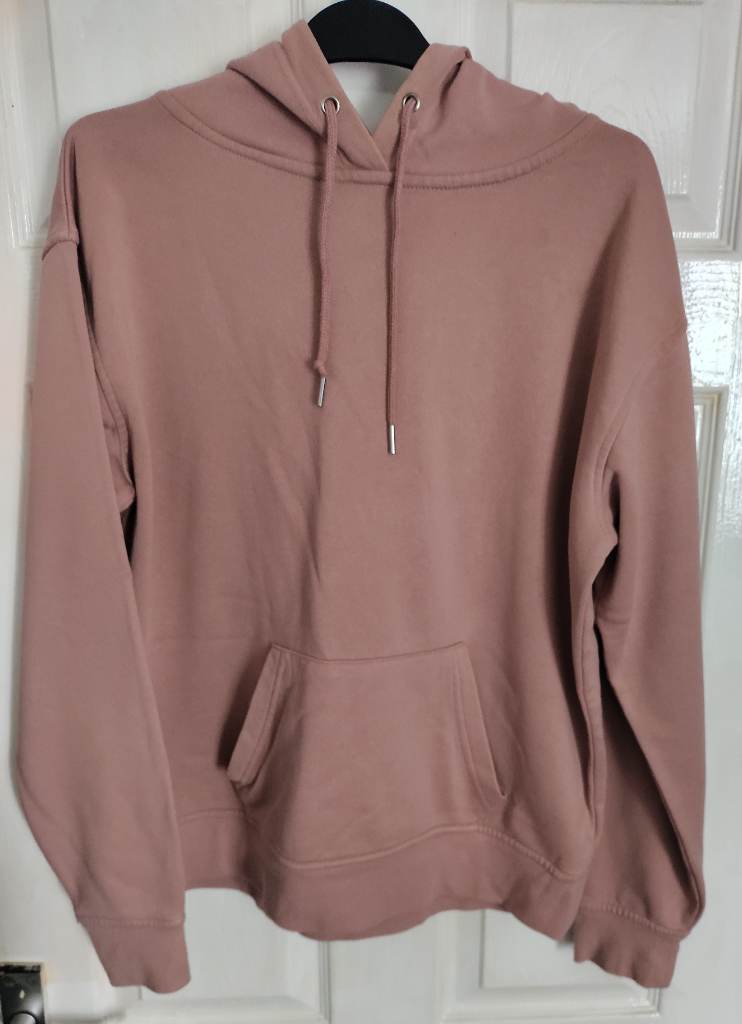 Ladies dusky pink hooded sweatshirt (hoodie) size small from Primark.  A7