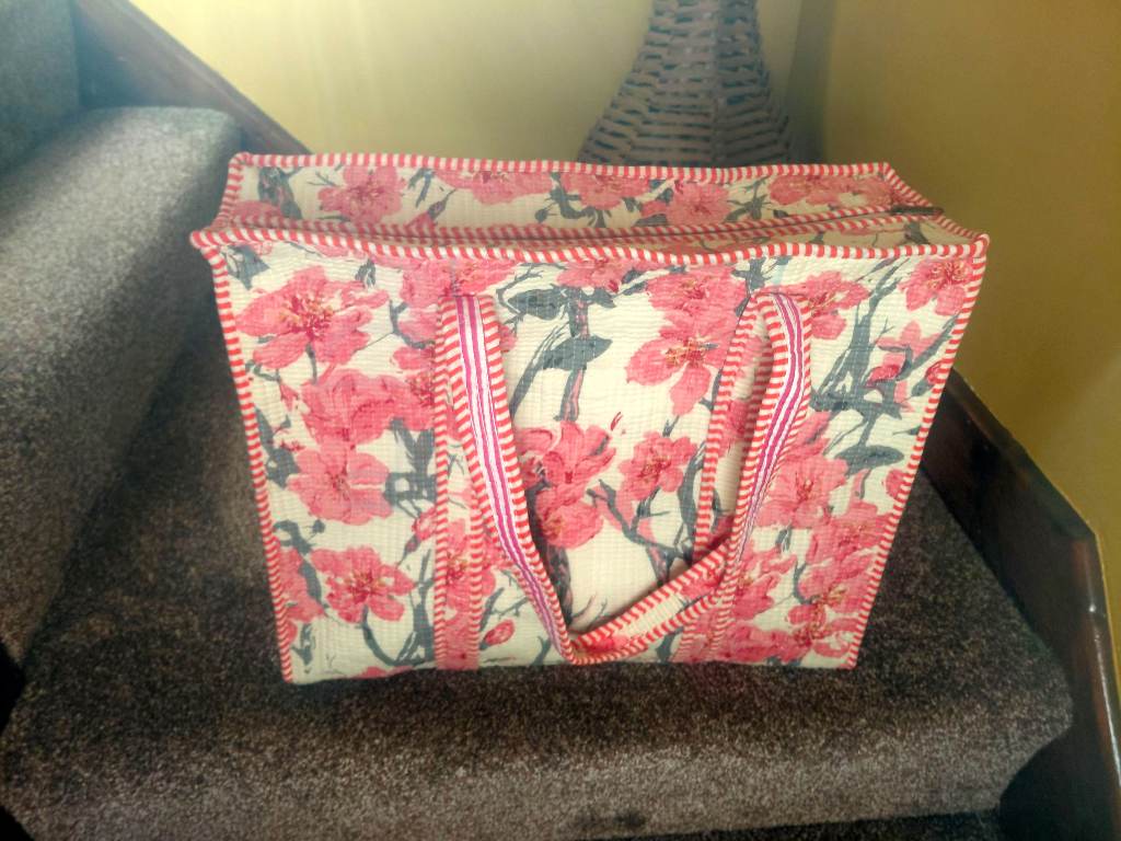 Beautiful Indian Kantha Tote Bag.
