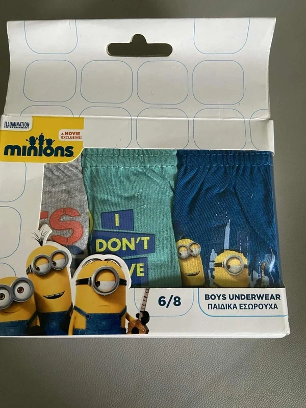 Boy's Underwear, Age6/8 3 Pack