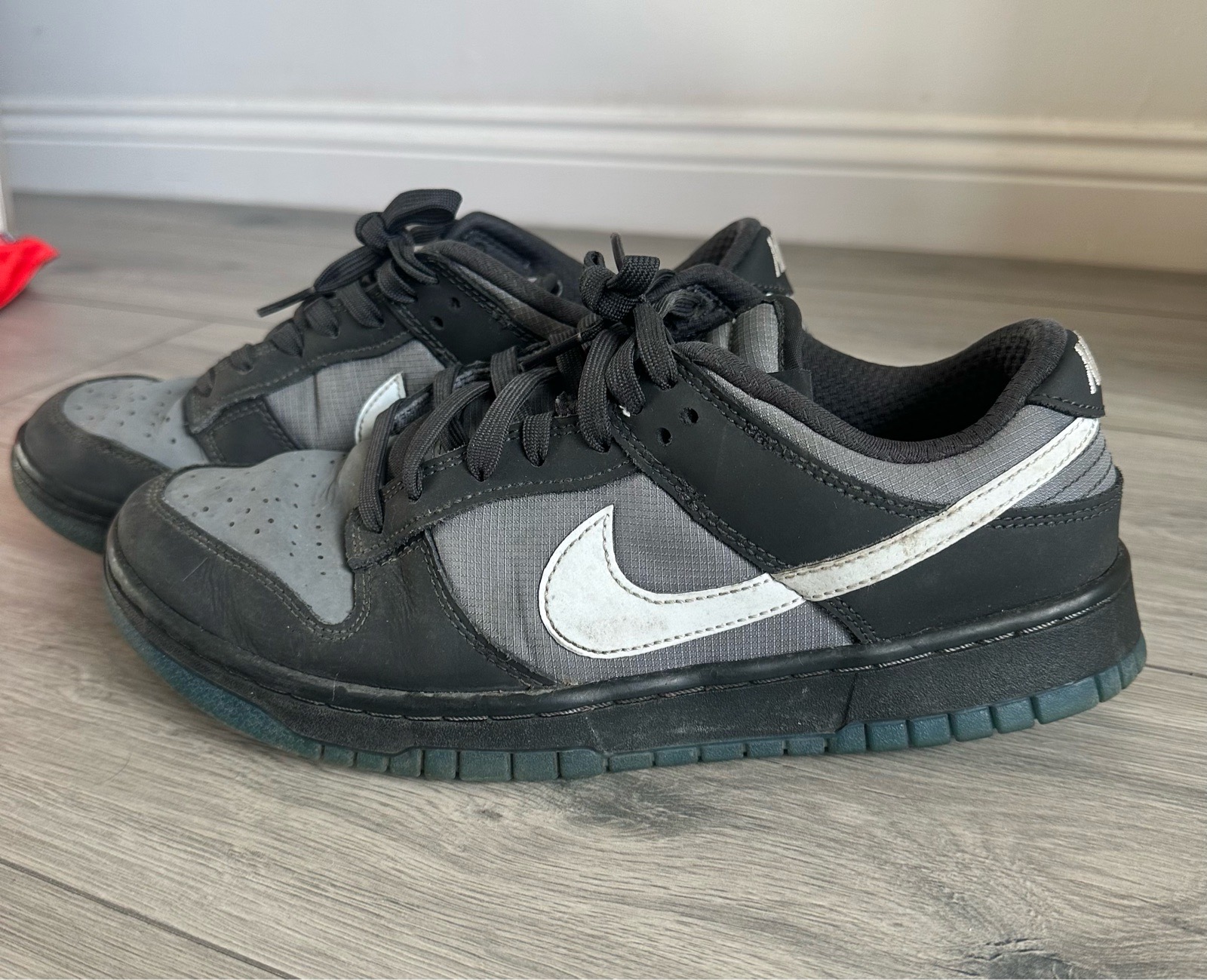 Men’s Nike Dunk Low Anthracite Grey/Black/White Size UK 8