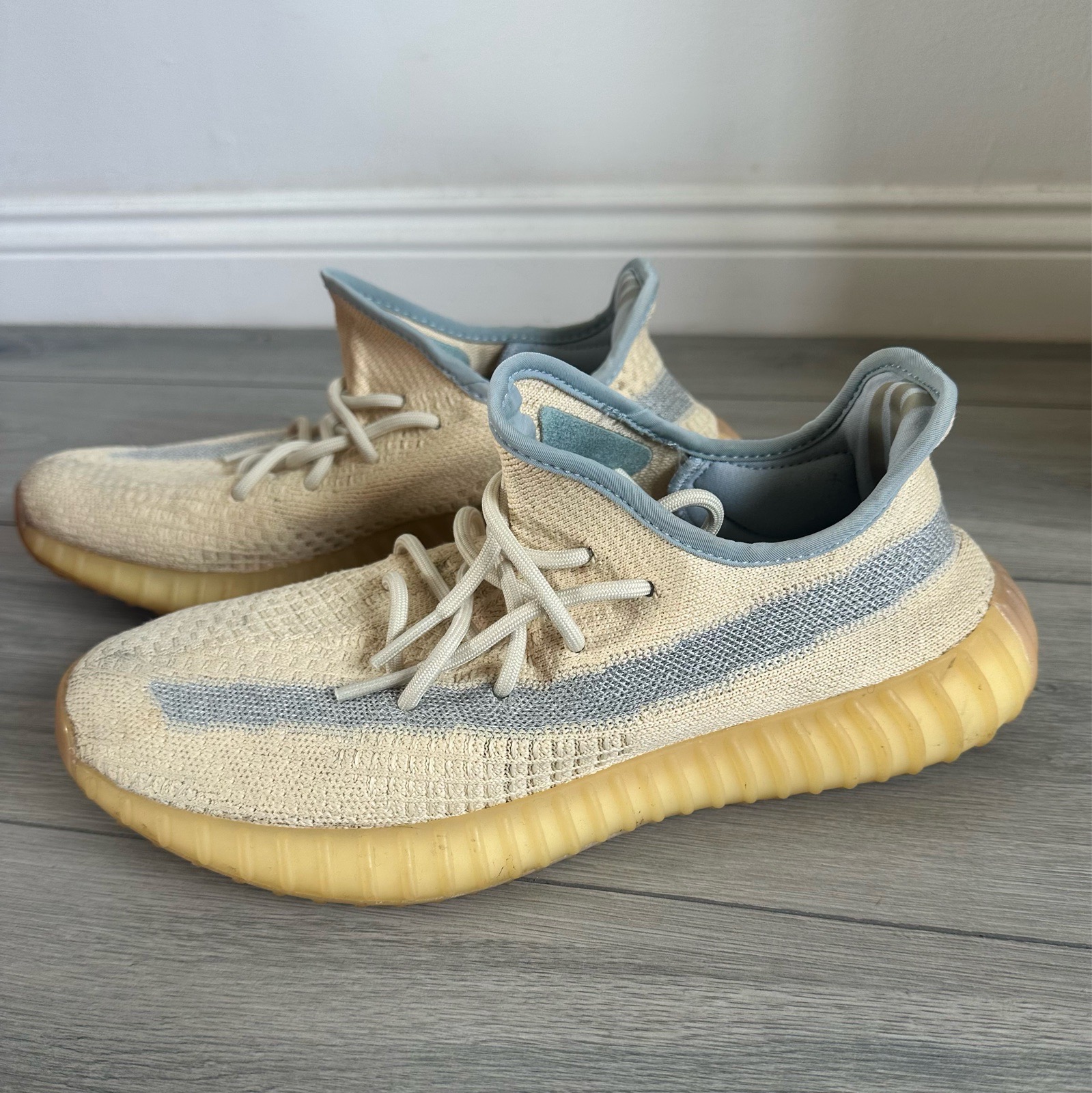 Men’s Adidas Yeezy Boost 350 V2 Linen - Men’s Size UK 9 (FY5158)