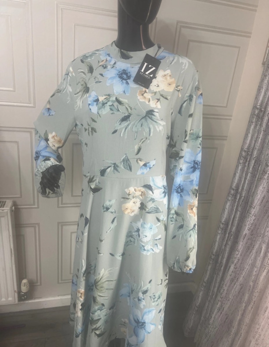 Izabel London Mint midi dress size 18