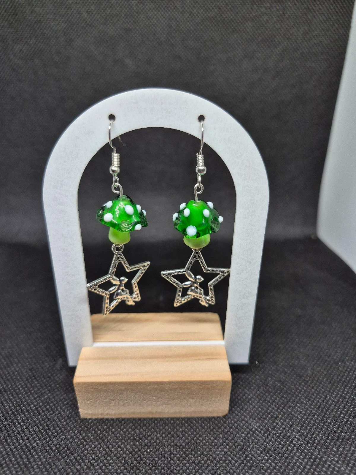 Fairy star toadstool earrings