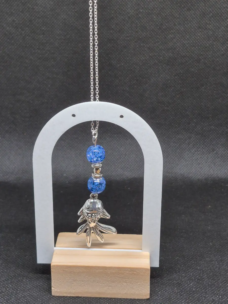 Lariat koi fish necklace