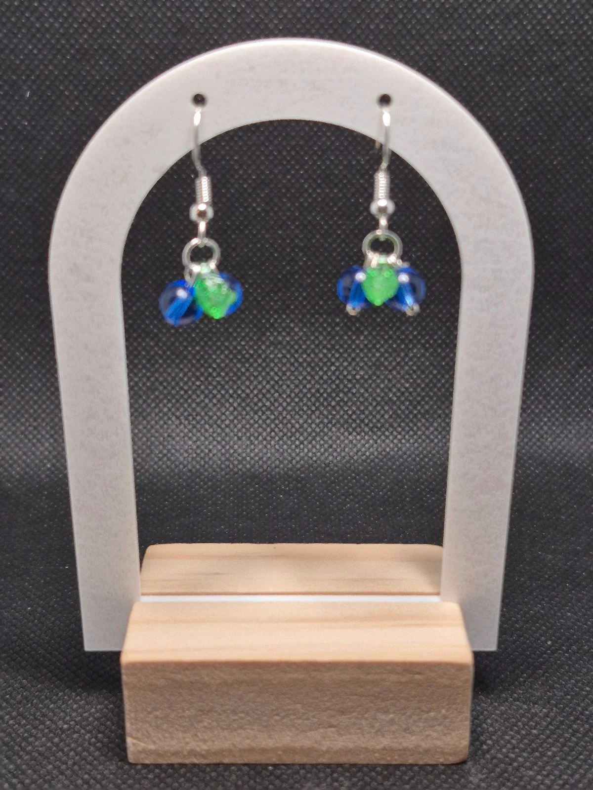 Small blueberry earrings