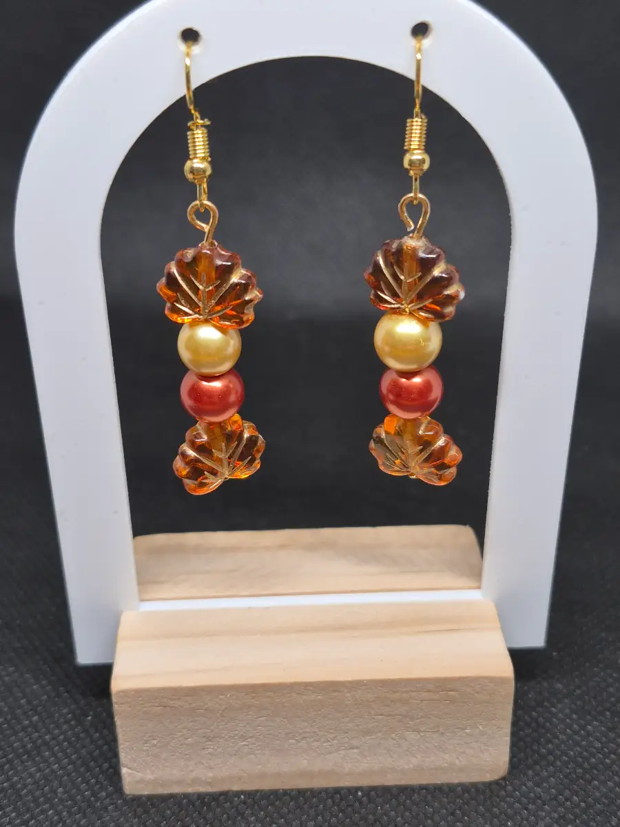 Autumn colour earrings