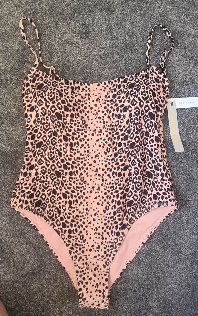 Animal print swimsuit size 10 bnwt