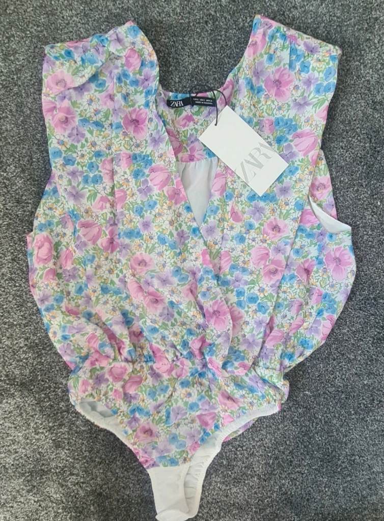 Zara blouse bodysuit bnwt size S