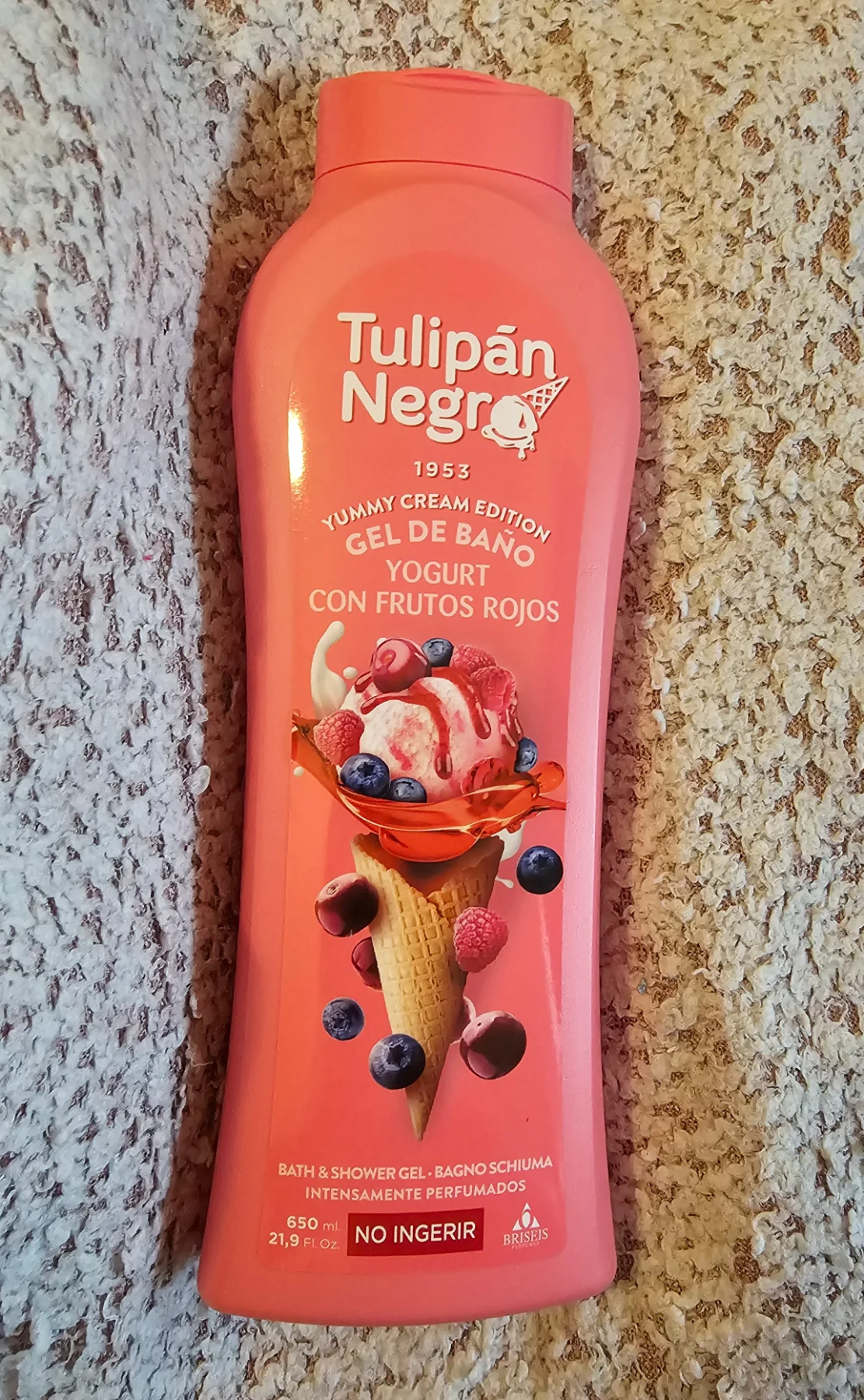 Tulipán Negro Berry Yogurt Shower Gel 650ml Yummy Cream Edition