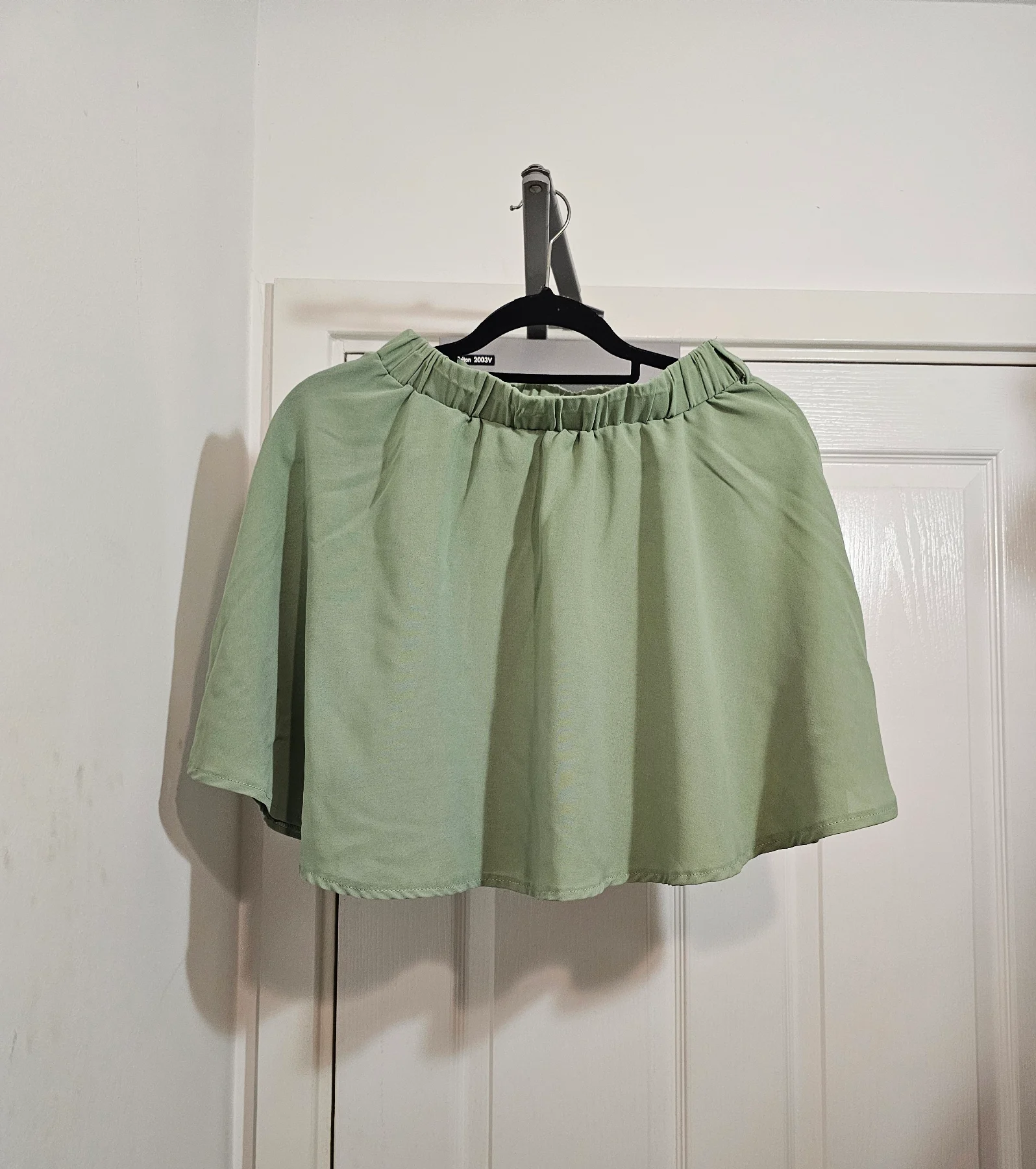 SHEIN Sage Green Flared Mini Skirt, Size S (UK 8 / EU 36) Soft Girl / Coquette