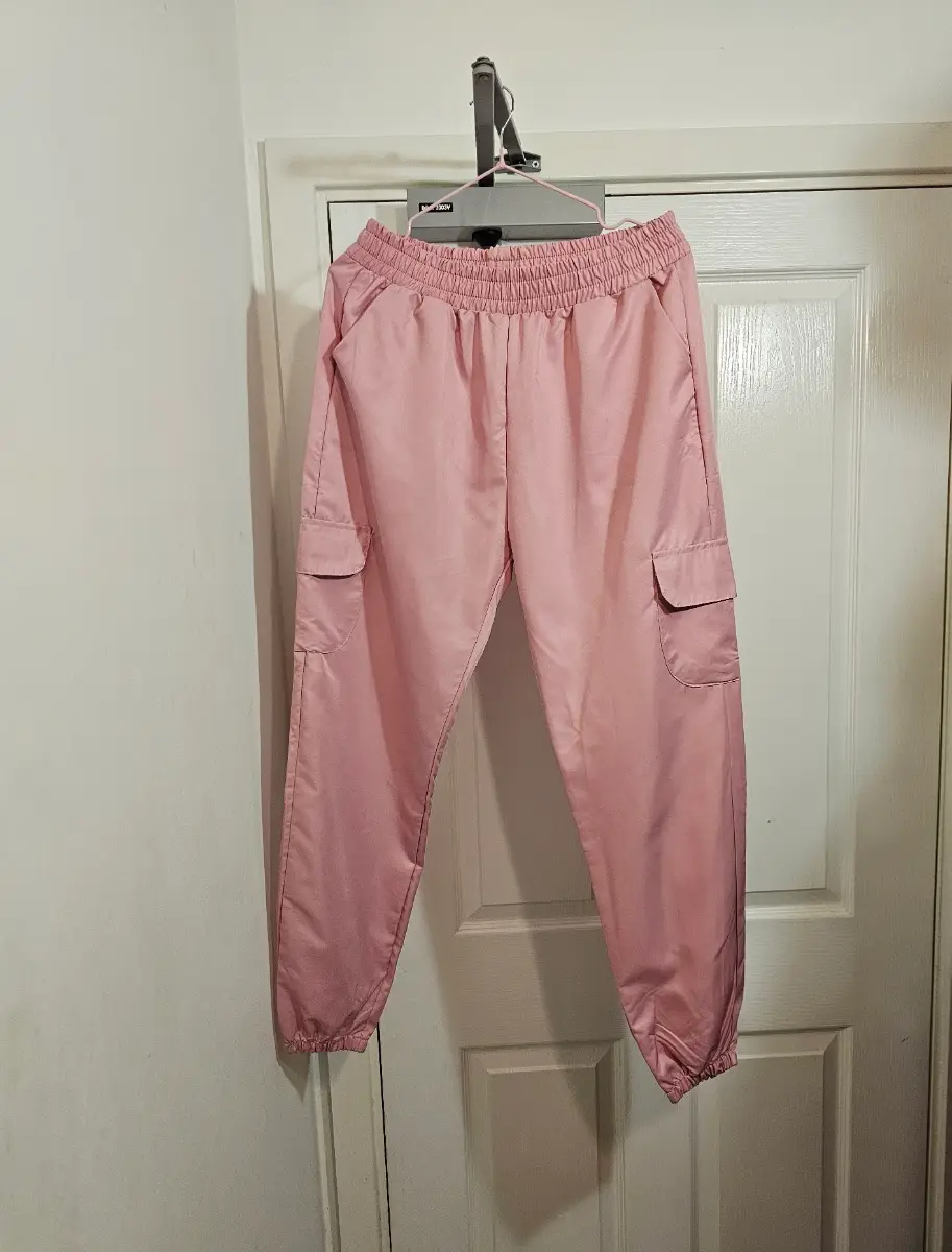 Pure Portobello Pink Cargo Trousers Joggers, Size 12 (Y2K / Streetwear)